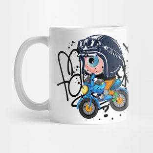 Motorbike Monster Graffiti Street Art Mug